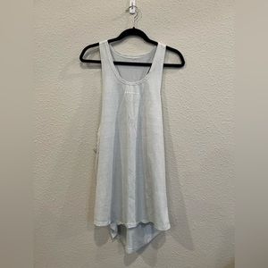 #632 YoungLa mens muscle tank top blue Size XXL